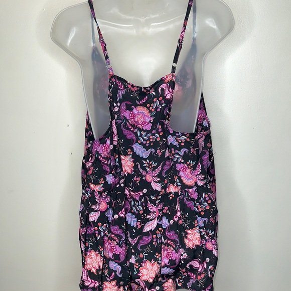 Forever 21 Black and Pink Floral Paisley Camisole - Picture 4 of 5